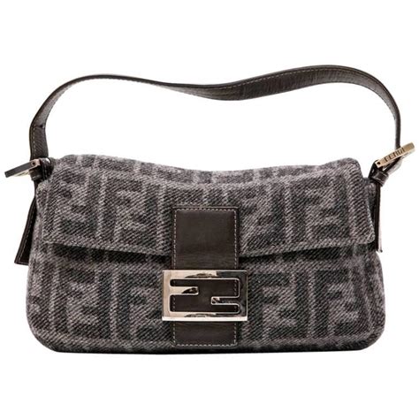 vintage fendi monogram bag|fendi flat baguette.